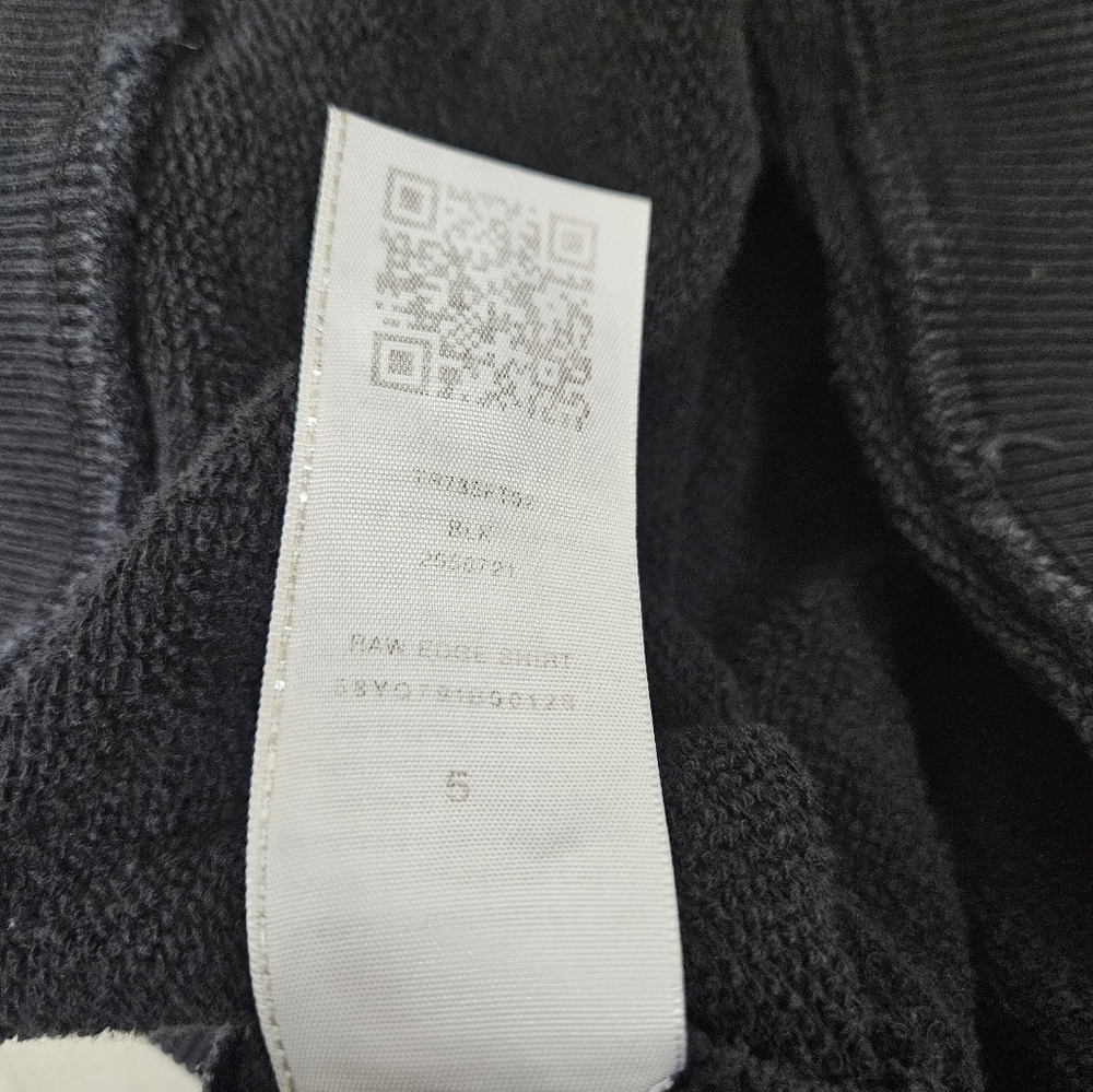 True Religion Boys Raw Edge Pullover Black Sweatshirt Size 5 Streetwear B18 - Picture 5 of 7
